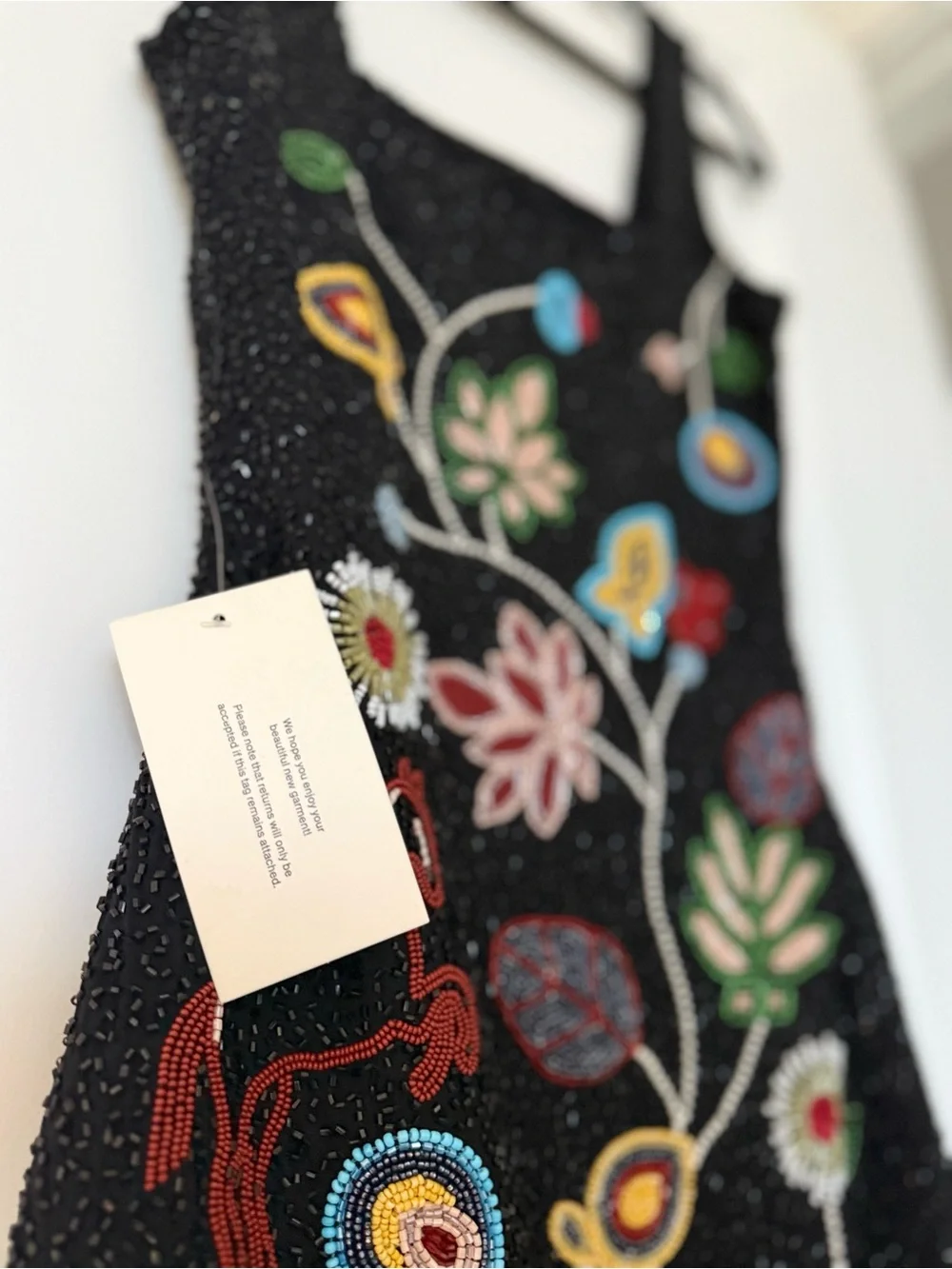 NWT Staud Le Sable Floral-Beaded Minidress $995 S - Picture 8 of 10